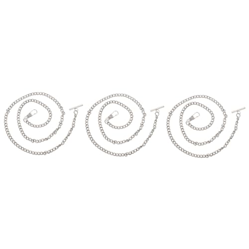 Cadena de reloj de bolsillo metalica LIFKOME set de 3 el regalo ideal para hombres