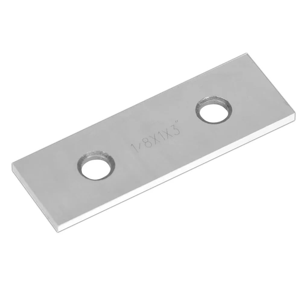 Juego de 10 pares de bloques paralelos de acero endurecido de 1/8 x 3 pulgadas, espaciadores de tornillo de banco con caja de madera para fresado y metalurgia
