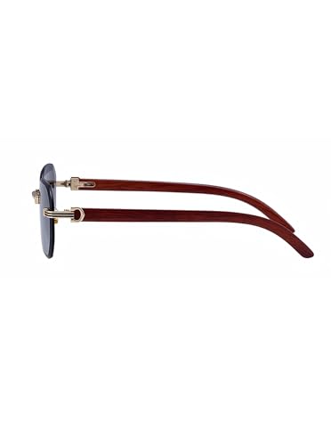 Image of Rimless Sunglasses for Men&Women with Narrow Face Fashion Frameless Shades(3050)