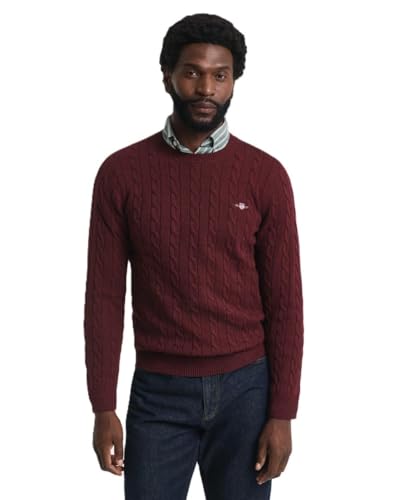 Pull Homme Gant Chaud et Anti-Peluches en Tricot Premium
