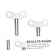Uonlytech 2 Pcs Clock Key Timeclock Clock Winding Keys Clock Winding Key Tool Hotfix Tool Spanner Key Wind Alarm Clock Wind-up Key Clocks Key for Mechanical Pro Tools Steel tool Major