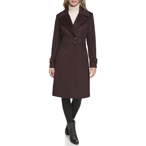 Kenneth Cole Women's Solid Wool Blend Trench Coat2