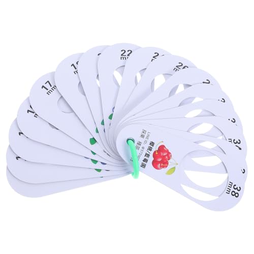 TOBBOMEY 多機能果実径測定尺 フルーツ径測定カード さくらんぼ ベリー対応