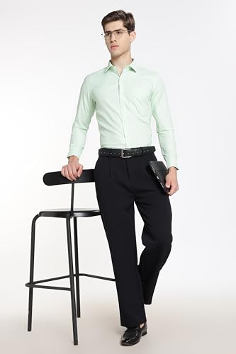 Image of Men's Solid Formal Shirt | Premium Cotton Rich Full Sleeves Shirt | Comfort Fit Office Wear Shirt with Single Chest Pocket | Stylish Casual & Formal Shirt for Men