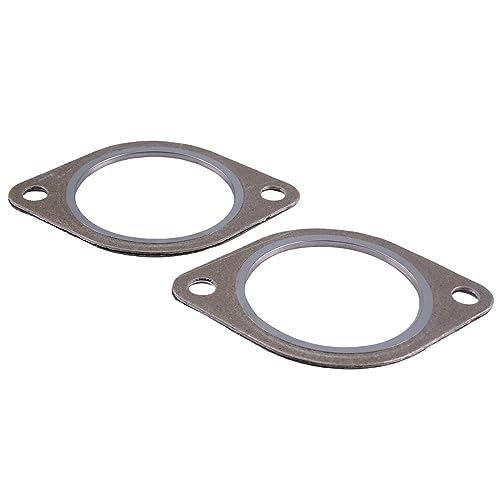 Image of DVPARTS 2PK Pipe Flange Gasket Seal kit 18307589343 18-30-7-553-603 18307553603 Compatible with N54 Engine, E60 E71 E82 E88