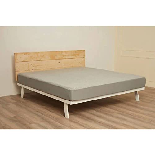 Wakefit 100% Waterproof Premium Cotton Mattress Protector | Breathable and Hypoallergenic Ultra Soft Fitted Bed Protector 78"x72" - King, Grey - Cotton