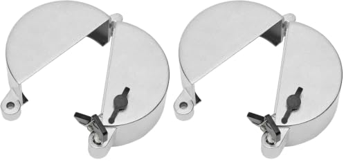 Semi Truck Locking Fuel Cap Cover Diesel Zinc Fuel Tank Cap Cover Compatible with Freightliner, Sterling and Western Star Class 8 Trucks (Pack of 2)