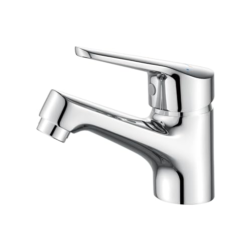 Ibergrif Basin Taps for Bathroom, Sink Taps Mixers Chrome, Hot & Cold Control, Brass, M11050