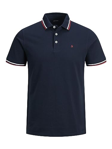 Jack & Jones Jjepaulos Polo Ss Noos Polo, Hombre, Armada Blazer,...