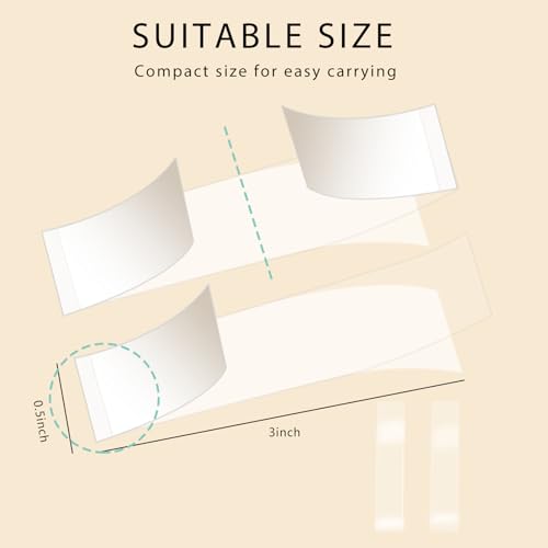 image for Duocharm 180 Strips Fashion Tape, Double Sided Tape for Clothes, Fabri