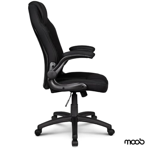 Moob Cadeira Gamer Giratória Royale Com Regulagem de Altura Preto/Cinza