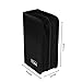 CCidea CD Case DVD Storage Holder, 128 Capacity DVD Cases Organizer CD Plastic Protective Carrying Binder,Portable Cd Wallet for Home Travel (Black)