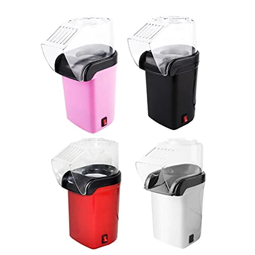 Popcorn Maker, Home Popcorn Machine Gezonde olievrije heteluchtpopcorn machine voor kinderen, zwart (met Britse adapter) - Image 8