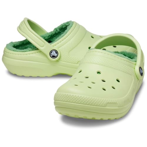 Image of Crocs Classic Lined Clog, Unisex Clog, Celery, 12-13 UK