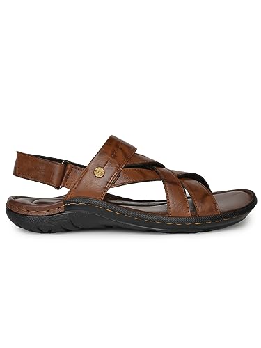 Image of Buckaroo JERKO crumbald Leather Brown Casual Closed Sandal For Mens