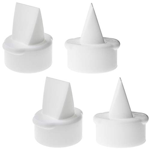 Nenesupply 4 pc Compatible Duckbill Valves for Lansinoh Breast Pumps Signature Pro Smartpump and Manual Breast Pumps. Not Original Lansinoh Pump Parts. Replace Lansinoh Duckbill Valves.