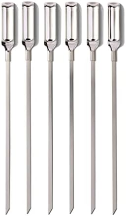 OXO Good Grips Grilling Tools, Stainless Steel Grilling Skewers - Set of 6