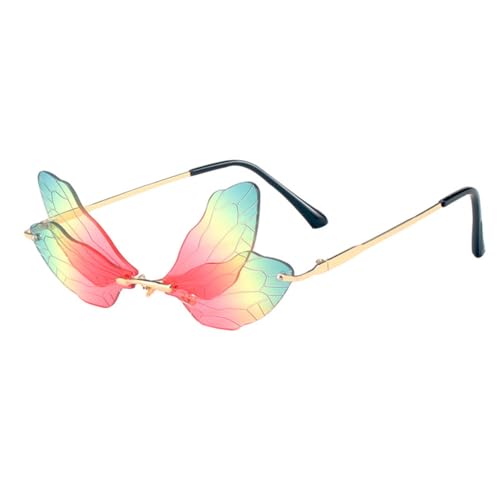 Lunettes de soleil aile de libellule protection totale UV400 verres clairs