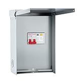 briidea 50 Amp Spa Panel with 3-Pole 50 Amp GFCI Breaker, IP 65 Waterproof, Ideal for Spas, Hot Tubs, Swimming Pools, Home