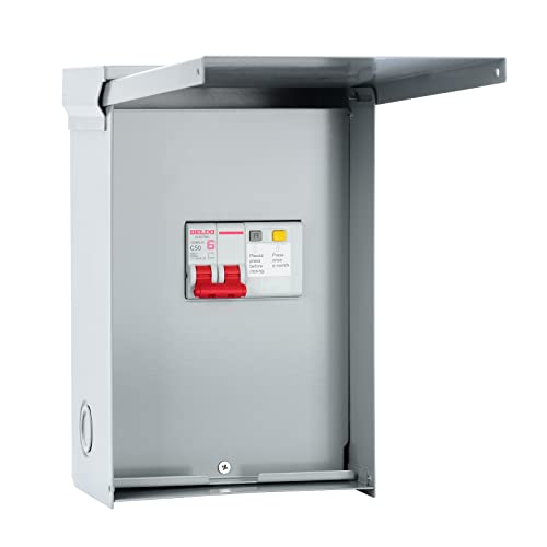 briidea 50 Amp Spa Panel with 3-Pole 50 Amp GFCI Breaker IP 65 Waterproof Ideal for Spas Hot Tubs Swimming Pools Home
