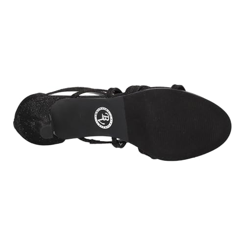 Bella Vita Womens Karlette Glitter Rhinestone Pumps Black 7 Wide (C,D,W)3