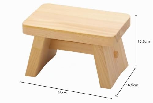 Tabouret de bain japonais Yamako en hinoki – photo 2