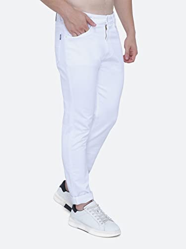 Image of Strechable Denim Regular Fit Mid Waist Light Weight Soft Feel Stretchable Denim Jeans Pant for Men