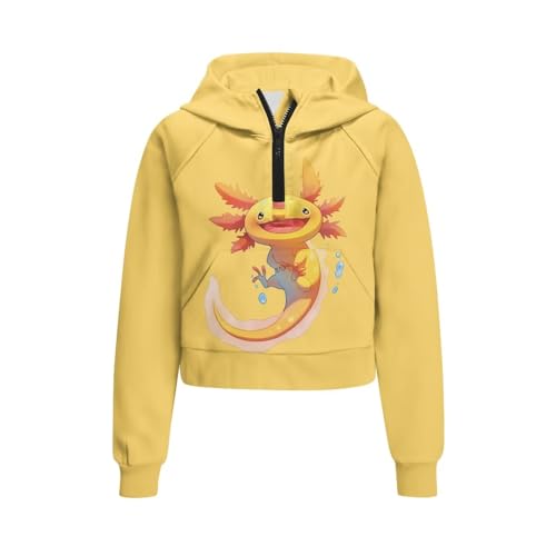 Girls' Half Zip Hoodie with Hood Spring Fall Winter Outwear Lightweight School Vacation Hoodies4