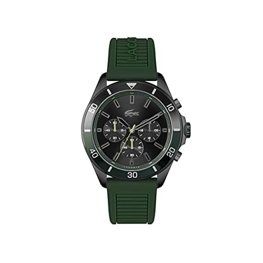 Lacoste Reloj Cronógrafo de Cuarzo para hombre con Correa en silicona Verde - 2011153
