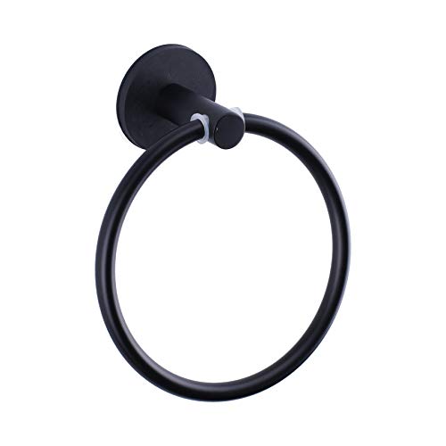 Levoshua Magnetic Towel Ring Hand Towel Holder Towel Rack Towel Hook Hanger For Refrigerator, Kitchen Stove, Oven, Dishwasher, Sink, Laundry Washing Machine Black #TOP1
