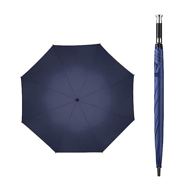 Double Canopy Waterproof Auto Open Rain Umbrella with Cover-image-44