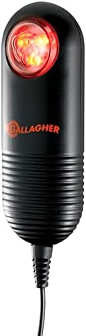 Gallagher Live Fence Indicator | Detects Electric Fence Energizer Pulse | Visible LED Light Indicator Alert Device That Clips to Wire or Tape Fences | Low Voltage Cut Off | UV and Water Resistant