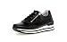 Produktbild Gabor Damen Low-Top Sneaker, Frauen Halbschuhe,Wechselfußbett,Komfortable Mehrweite (H),Laufschuhe,schnürer,schwarz (S.s/w),44 EU / 9.5 UK