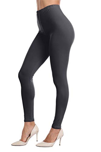 Image of Kotii Women's Soft Full Length Leggings High Waist Ankle Length Leggings Pants Tights