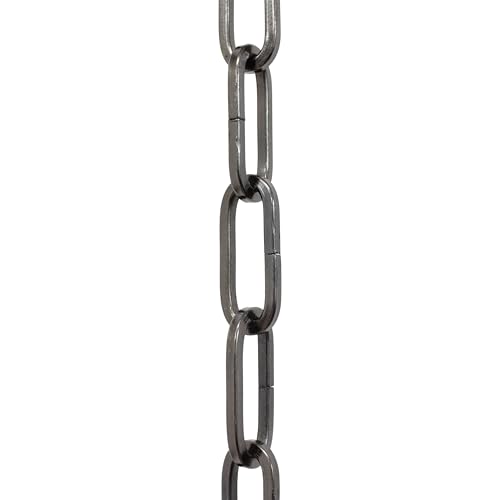 Image of RCH Hardware CH-S62-40-GUN-10 Steel Chandelier Chain, Gunmetal (10 Feet)