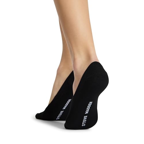 Image of Steve Madden Womens 5PK Solid Microfiber Sneaker Liners