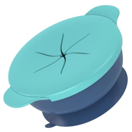 Milisten Ergonomic Design Toddler Suction Plate Boys and Girls Eating Bowl Plate Suction Silicone Safe for Infants