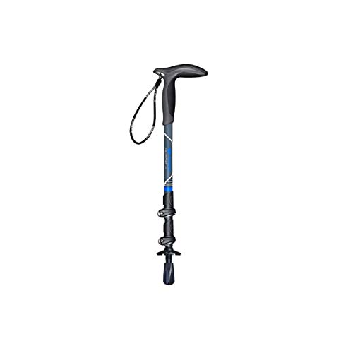 Bastón de senderismo de fibra de carbono compacto con tecnología ultraligero quick lock