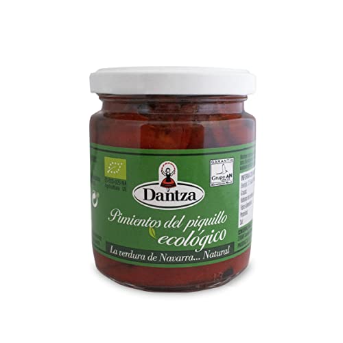 DANTZA pimiento de piquillo ecológico frasco 195 gr
