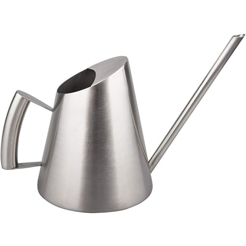 ULOVEJOY ジョウロ じょうろ 400ML/900ML/1500ML 園芸 ステンレス製 おしゃれ 如雨露 小型ジョウロ 園芸用品 シルバー (900ML)
