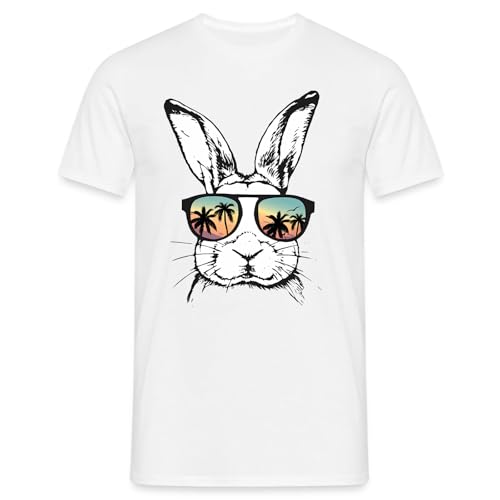 Camiseta de Pascua para hombre Street Hip Hop Sportshirt Estampado Manga Corta Camiseta de Verano Diseño Ropa Conejo Lindo Conejo Dibujos Animados Divertido Amantes de los Animales Mujer Camiseta de