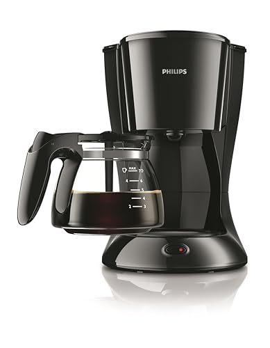 إبريق زجاج بسعة 0.6 لتر يكفي حتى 7 أكواب بخاصية إغلاق تلقائي بعد 30 ثانية وبدون من فيليبس موديل HD7432 20 أسود