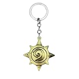 FIEWMIPREN New 2026 Unisex Wow Hearthstone: Heroes Of Warcraft Key Chains 3D Hearthstone Keyring Vintage Metal Keychain For Men Gift Jewelry Findings Fashion Trendy Accessories Creative Women And