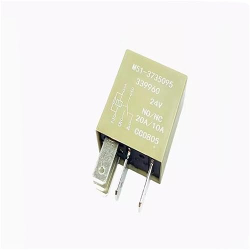Relais 5 broches M51-3735095 24V CC 20A pour circuit électrique auto
