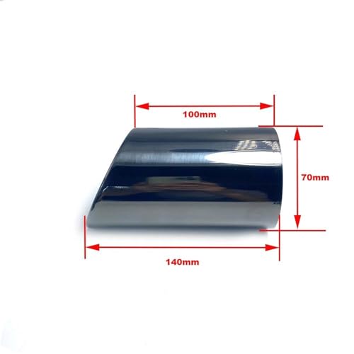 Couvercle d'échappement carbone bleu pour BMW E90 325i embout résistant