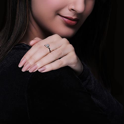 GIVA 925 Silver Anushka Sharma Zircon Embrace Ring, Adjustable | Gifts for Girlfriend, Gifts for Girls & Women | Certificate of Authenticity and... - Image 3