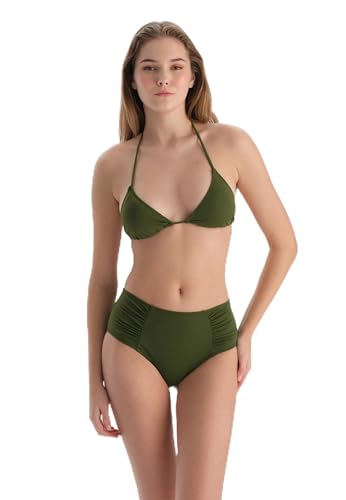 Bas de bikini Dagi slip taille haute gainant en tricot stretch