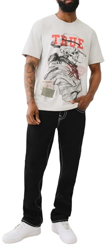 True Religion Men's Ricky Single Needle Flap Sashiko BK Pocket 1/2"4