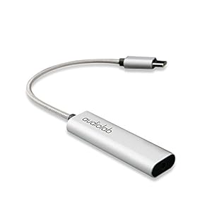 Audiolab Draagbare hoofdtelefoonversterker, stroomvoorziening via USB DAC hoofdtelefoonversterker voor mobiele telefoon…