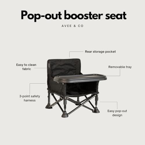 Image of Avee & Co Infant Fold-Out Booster Chair - Toddler Seat for Indoor /Outdoor Use - Fast, Easy and Compact Fold